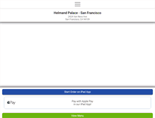 Tablet Screenshot of helmandpalacesf.com